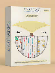 ผ้าขนหนูมีฮู้ดสำหรับเด็กทารก Polka Tots ผ้ามัสลินเนื้อนุ่ม 2 ชั้น ผ้าสองชั้น นุ่มพิเศษ ซึมซับดี พร้อมลายพิมพ์หมีขั้วโลกสีน้ำเงิน - Product Image 2