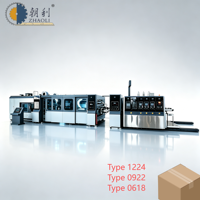 Mesin ZL High Efficient Automatic Flexo Printer Slotter Die Cutter Folder Gluer Inline Dengan Auto Strapping FFG