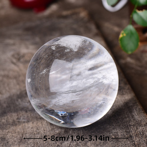 Esfera de Cuarzo Blanco Pulido al por Mayor, Bola de Cristal de Cuarzo Fundido, Piedra Curativa, Gema Artesanal para Decoración del Hogar - Product Image 3