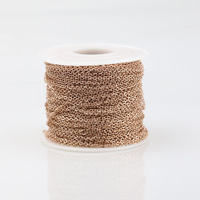 100 mètres d'acier inoxydable aplati en forme de O croix argent or Rose véritable or plaqué collier bricolage accessoire chaîne
