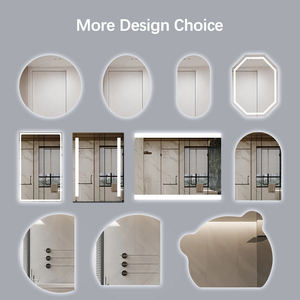 Miroirs <span class=keywords><strong>de</strong></span> <span class=keywords><strong>salle</strong></span> <span class=keywords><strong>de</strong></span> <span class=keywords><strong>bain</strong></span> à <span class=keywords><strong>LED</strong></span> rétroéclairés en demi-cercle avec éclairage arrière Décoration intérieure - Product Image 5