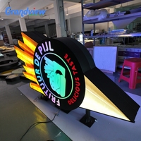 Enseignes LED Publicitaires pour la Décoration de Magasins, Enseignes Lumineuses Extérieures pour Commerces, Lettres Lumineuses Frontales, Enseignes LED Personnalisées en Acrylique
