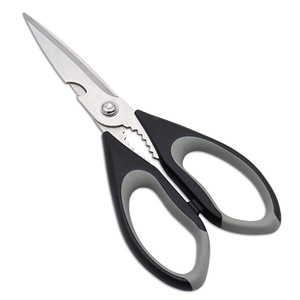 <b>Kitchen</b> <b>Scissors</b> Stainless Steel Green Straight Head Household Use - Product Image 2