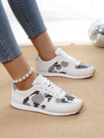 Chaussures de course tendance pour femmes, baskets de sport à bout rond, chaussures décontractées à lacets pour femmes