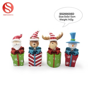 Figurine de cerf en résine, 1 pièce, décorations d'arbre de noël bon marché, ornement suspendu en or, motif de licorne, vente directe - Product Image 6