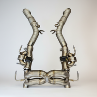 Sistem Knalpot Tuning Sport untuk Ferrari SF90 Downpipe Twin Pipe High Flow Racing Exhaust Accessory