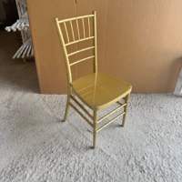 Chaises de mariage Chiavari en résine, empilables, démontables et assemblables, vente en gros d'usine