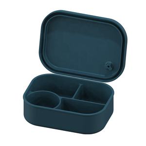 Multi-functional Rectangular Sandwich Snack <b>Container</b> Snack Storage <b>Box</b> Food Grade Silicone Lunch <b>Box</b> Bento <b>Box</b> with Lid - Product Image 6