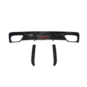 Diffuseur universel de lèvre de pare-chocs arrière en fibre de carbone sèche A6 S6 C8 100% pour <span class=keywords><strong>AUDI</strong></span> A6 S6 C8 2020-UP - Product Image 1