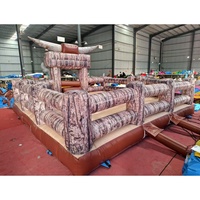 Jeux commerciaux pour adultes Rodéo mécanique Bull Riding Machine Controls Gonflable Mécanique Bull Ride à vendre