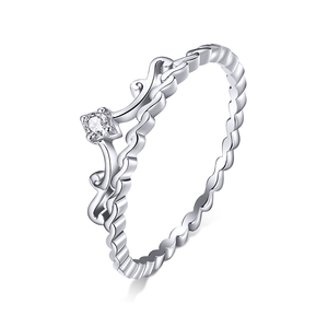 S925 <span class=keywords><strong>argento</strong></span> <span class=keywords><strong>anello</strong></span> <span class=keywords><strong>anello</strong></span> di <span class=keywords><strong>vita</strong></span> di personalità <span class=keywords><strong>anello</strong></span> corona in <span class=keywords><strong>argento</strong></span> BSR099 - Product Image 1
