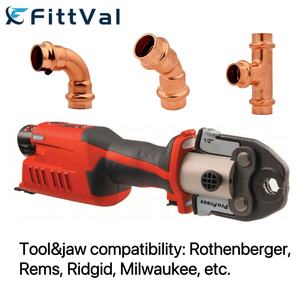 Raccords de presse en cuivre de qualité supérieure Pro Press 1 "raccords en cuivre pour système de tuyauterie de gaz et d'eau potable - Product Image 2