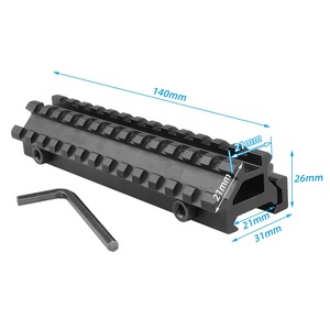 Bộ chuyển đổi tháo nhanh hai mặt <span class=keywords><strong>45</strong></span> độ lệch 20mm gắn cho đèn pin, phụ kiện ngoài trời dùng cho săn bắn - Product Image 2