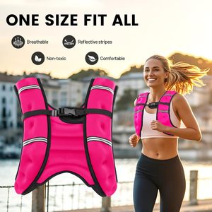 <span class=keywords><strong>Gilet</strong></span> <span class=keywords><strong>lesté</strong></span> en forme de X avec bande réfléchissante pour l'entraînement, la musculation, la course à pied, la remise en forme, le développement musculaire, la perte de poids - Product Image 5