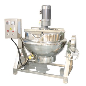 Nồi nấu có áo jacket bằng thép không gỉ 200 lít, có thể nghiêng, sử dụng điện hoặc gas, có bộ khuấy - Product Image 2