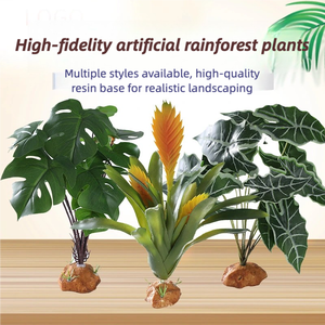 Plantes artificielles pour l'aménagement paysager des reptiles - Style forêt tropicale pour les grenouilles arbres, les geckos crêtés et les <span class=keywords><strong>enclos</strong></span> de tortues - Product Image 2