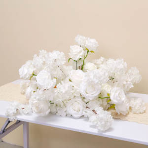 Chemin <span class=keywords><strong>de</strong></span> fleurs blanches artificielles WG240037-1 personnalisé <span class=keywords><strong>de</strong></span> haute qualité fleurs d'allée <span class=keywords><strong>de</strong></span> mariage chemin <span class=keywords><strong>de</strong></span> fleurs blanches artificielles - Product Image 6