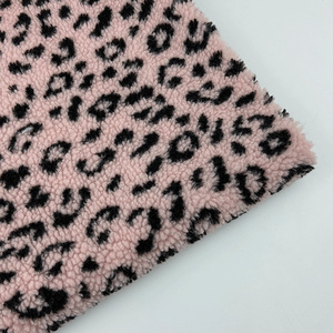 Thời Trang 100% Polyester Chống Pill Tùy Chỉnh In Sherpa Fleece Vải Cho Hàng May Mặc - Product Image 3