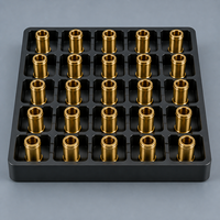 Cilindro de microsonda de resorte de latón torneado por CNC suizo personalizado para sondas de resorte y ensamblajes de interfaces de prueba