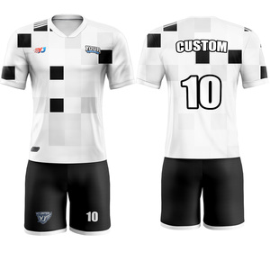 Tenues de football en gros, à séchage rapide, respirantes, col rond, col croisé, manches courtes, vêtements de jeu - Product Image 2