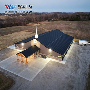 Estructura de Acero Galvanizado Prefabricada para Iglesia, Exportador, Certificación ISO9001, Iglesia Global Católica, Fabricante OEM, ASTM, Iglesia Parroquial - Product Image 1
