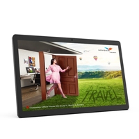Nouvelle tablette Android 14 murale d'intérieur 21,5 pouces 4+64 Go pour affichage publicitaire commercial, avec options NFC et PoE pour toilettes