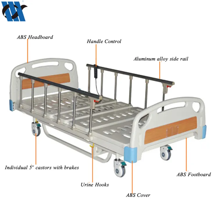 YC-E3611L(II) fabrika fiyat 3 fonksiyon hastane ekipmanları elektrikli ayarlanabilir yatak mekanizması tıbbi yatak kaynağı