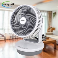 Vente en gros de 10 pouces Ventilateur de table portable intelligent en plastique Circulation d'air électrique à commande numérique avec télécommande pour un usage domestique