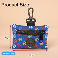 Distributeur de sacs à déjections pour chiens et chats, écologique et portable, avec attache pour laisse, utilisation en extérieur, en polyester