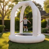 Trampoline commercial stable en PVC Jeux de saut gonflables hermétiques avec corde à sauter