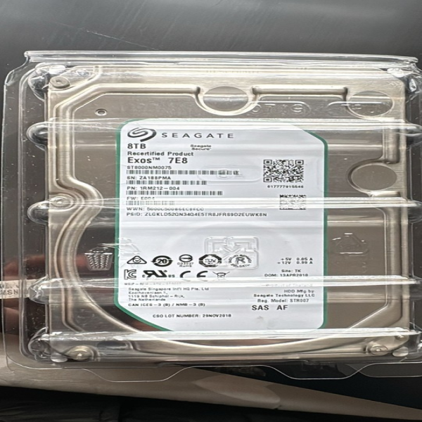 1 Brand New Original Item Exos 7e8 8tb Sas 12gb/s 3.5" Enterprise Hdd St8000nm0075 Plc