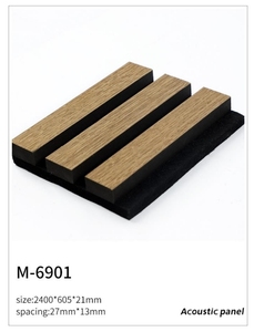 MDF Acoustic Bảng điều khiển khuếch tán tường cách âm slat sợi Gỗ Acoustic tấm - Product Image 3