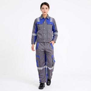 Conjunto de Overol de Trabajo Impermeable de Alta Visibilidad Unisex, Chaqueta de Seguridad Reflectante, Pantalones de Trabajo Tipo Cargo, Uniforme Industrial - Product Image 3