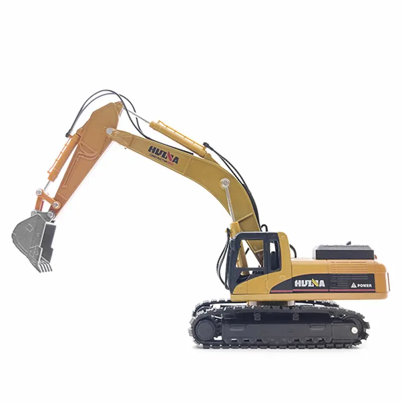 Toy Vehicle Diecast Huina 1710 1:50 Durable Metal Alloy Excavator Construction Diecast Model Toys Car Toy Alloy