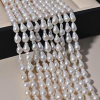 Perles d'eau douce Edison baroques miniatures de 10 mm, de qualité AAA, de couleur blanche, métalliques, en vrac, pour bracelet, bijoux