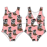 Maillot de bain d'été pour bébés filles, maillot de bain à manches longues personnalisé avec fermeture éclair, maillot de bain une pièce pour enfants filles, nouvel arrivage