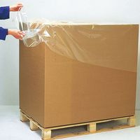Film de protection pour palettes en PE, film de couverture de palettes, transparent, anti-poussière, imperméable, résistant, protection des charges palettisées, vente en gros