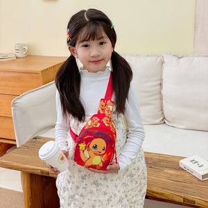 애니메이션 여행 가방 어린이 가슴 가방 만화 귀여운 어린이 가방 새로운 동전 지갑 3-5 년 어린이 가방 어린이 어깨 가방 - Product Image 3