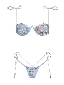 2025 New Arrival European-American Style Sexy Embroidered Print 2 <strong>Piece</strong> Set <strong>Bikini</strong> for <strong>Women</strong> Quick Dry Eco-Friendly - Product Image 6