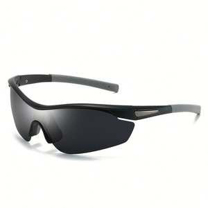 Lunettes de sport polarisées coupe-vent avec logo personnalisé, verres UV400, lentille monobloc, lunettes de soleil de cyclisme unisexes - Product Image 5