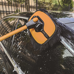 Brosse de lavage auto en chenille rétractable avec manche en aluminium et tête en microfibre pour le nettoyage des voitures - Product Image 2