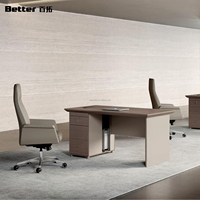 Bureau de direction moderne en bois de luxe, vente en gros directe d'usine, design de table de bureau pour chef d'équipe
