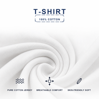 Chemise Blanche Femme en Pur Coton, Col Rond, Manches Courtes, Coupe Ample et Légère, Idéale pour l'Été, Tenue Décontractée Quotidienne, Commande en Gros