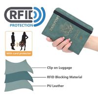 Superventas personalizado cuero genuino pareja liso pasaporte cubre titular organizador billetera familiar