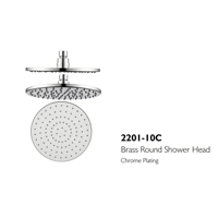 Pommeau de douche rond en laiton massif avec placage noir mat, grand format, économiseur d'eau, à fixation murale pour salle de bain