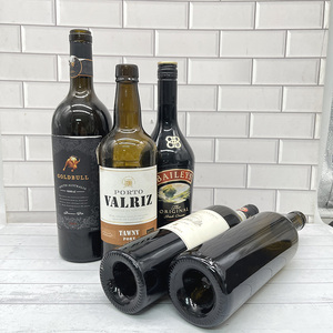 Bouteilles <span class=keywords><strong>de</strong></span> vin en verre ambré <span class=keywords><strong>de</strong></span> 750 ml à succès avec bouchon en polymère pour le stockage du vin rouge, du porto et des liqueurs, logos et étiquettes personnalisés - Product Image 3