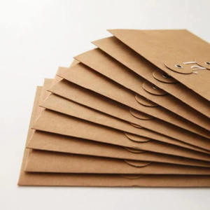 Custom Vintage Kraft Paper <strong>File</strong> <strong>Folder</strong> Document Bag Envelope <strong>with</strong> <strong>String</strong> for A4 Paper - Product Image 4