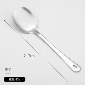 Nấu ăn thìa thép không gỉ phết dài xử lý hàng ngày đầu bếp muỗng quenelle phục vụ muỗng - Product Image 5