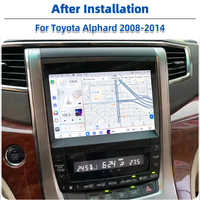 Radio Mobil Android 13 9.5" 7870 untuk Player Video, Kamera 360, WIFI, 4G, Navigasi GPS, Carplay untuk Alphard 2008-2014, Amplifier RGB