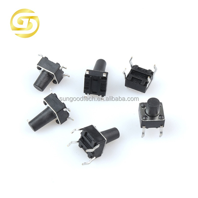 6*6 Touch Key Micro Switch 4pin H4.3 4.3mmHeight Tact Switch DIP PCB Mount 6x6x4.3mm 1000pcs/bag